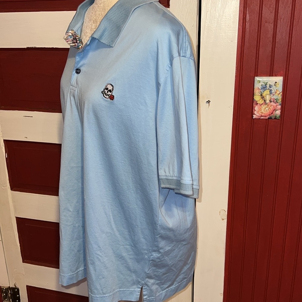 Robert Graham The Player Solid Cotton Jersey Polo… - image 2